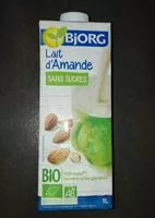 Mängden socker i Lait d'amande sans sucres
