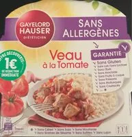 Mängden socker i Veau à la tomate