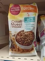 Mängden socker i Crousti muesli chocolat