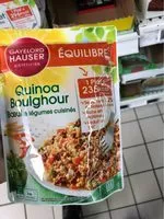 Mängden socker i Quinoa boulghour
