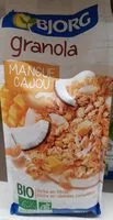 Mängden socker i Granola Mangue Cajou