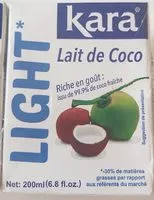 Mängden socker i Lait de coco light