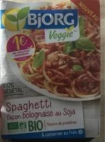 Mängden socker i Spaghetti Façon Bolognaise au Soja