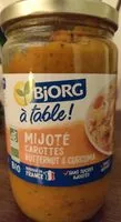 Mängden socker i Mijoté carottes butternut & curcuma