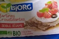 Mängden socker i Tartines croustillantes Seigle Sésame