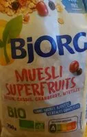 Mängden socker i muesli superfruits