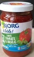 Mängden socker i Sauce Tomate & Basilic