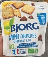 Mängden socker i mini fourrés chocolat lait bio