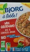 Mängden socker i Mix gourmand blé et lentilles corail
