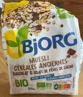 Mängden socker i Muesli céréales anciennes Chocolat et éclats de fève dd cacao