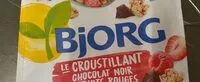 Mängden socker i Croustillant chocolat noir fruits rouges