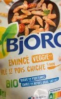Mängden socker i Emincé blé et pois chiche