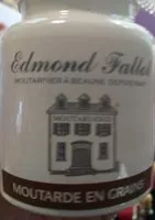 Mängden socker i Moutarde en grain Edmond Fallot