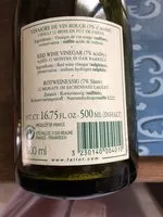 Mängden socker i Vinaigre de vin rouge