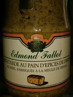 Mängden socker i Moutarde au pain d'épices de Dijon