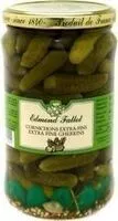 Mängden socker i Edmond Fallot Cornichons Extra-Fins - 6.7 Oz