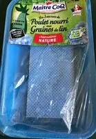 Mängden socker i Les saucisses de poulet nourri aux graines de lin