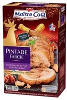 Mängden socker i Pintade farcie aux figues et au foie gras de canard