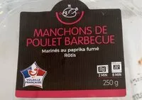 Mängden socker i Manchons de poulet barbecue