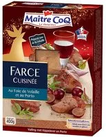 Mängden socker i Farce cuisinée au foie de volaille et au Porto