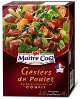 Mängden socker i Gésiers de Poulet