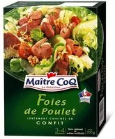 Mängden socker i Foies de poulet confit