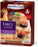 Mängden socker i Farce cuisinée aux figues et au foie gras de canard