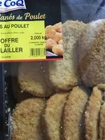 Mängden socker i Les Panés de Poulet