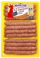 Mängden socker i 12 saucisses de volaille nature