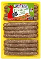 Mängden socker i 12 saucisses de volaille aux herbes