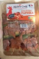 Mängden socker i Brochette de dinde extra-tendre paprika