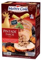 Mängden socker i Pintade farcie aux pommes, pruneaux et poitrine fumée