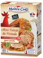 Mängden socker i Mini farcis de pintade, farce cuisinée