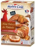 Mängden socker i Mini farcis de pintade - farce à la forestière