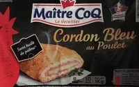 Mängden socker i Cordon bleu au poulet