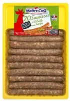 Mängden socker i 20 saucisses de volailles aux herbes