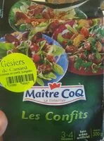 Mängden socker i Les Confits gesiers de canard