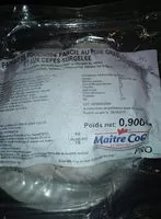 Mängden socker i Parfait de poularde farcie au foie gras et aux cèpes surgelé