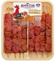 Mängden socker i Brochettes de dinde extra tendre paprika x8