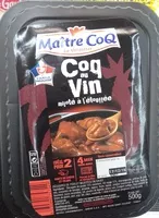 Mängden socker i Coq au vin mijoté à l'étouffée