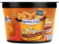 Mängden socker i Coq en box poulet croustillant légèrement épicé