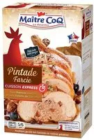 Mängden socker i Pintade farcie aux marrons confits et aux raisins de corinthe