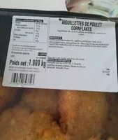 Mängden socker i Aiguillettes de poulet cornflakes