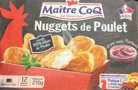 Mängden socker i Nuggets de filet de poulet en barquette cookbox 	, 270g