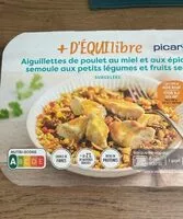 Mängden socker i Aiguillettes de poulet au miel et aux épices