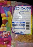 Mängden socker i Noix de cajou