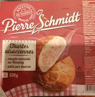 Mängden socker i Tourte alsacienne à la viande