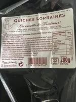 Mängden socker i Quiches Lorraines