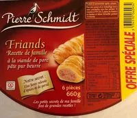 Mängden socker i Friands Recette de Famille à la viande de porc