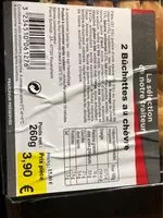 Mängden socker i Buchettes au chèvre